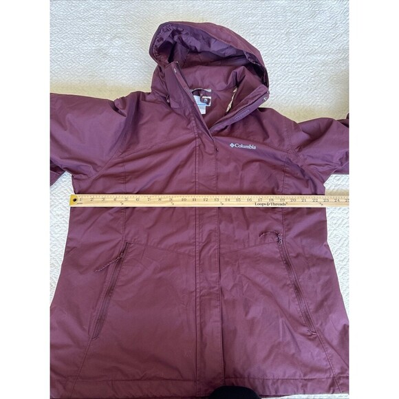 Columbia Women's Extended Bugaboo II Fleece Interchange Maroon Size L - Picture 7 of 13